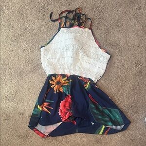 Floral & Lace ROMPER